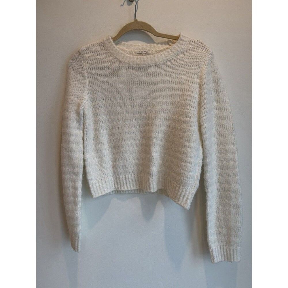 Z Supply Bowie Cropped Sweater-Small-Winter Cream-excellent pre-loved